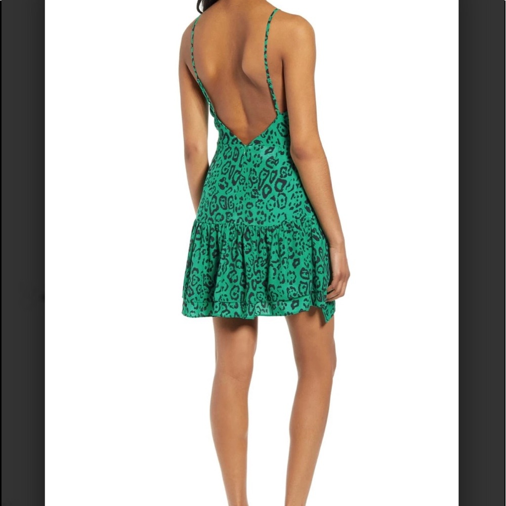 WAYF
Tombly Ruffled Leopard Print Mini Dress S